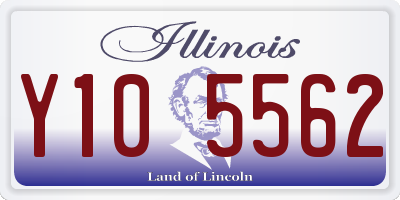 IL license plate Y105562