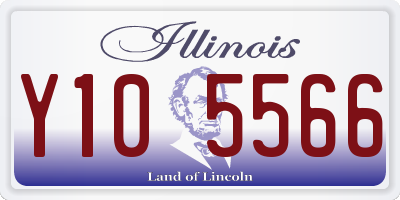 IL license plate Y105566