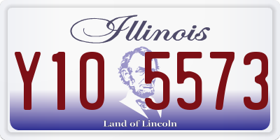 IL license plate Y105573