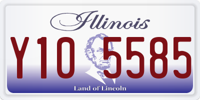 IL license plate Y105585
