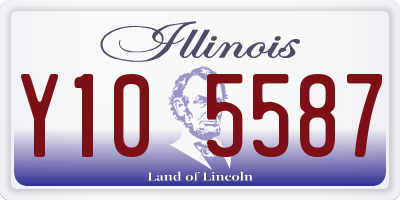 IL license plate Y105587