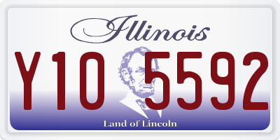 IL license plate Y105592