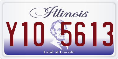 IL license plate Y105613