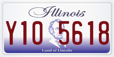 IL license plate Y105618