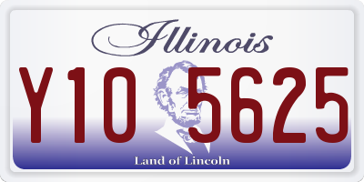 IL license plate Y105625