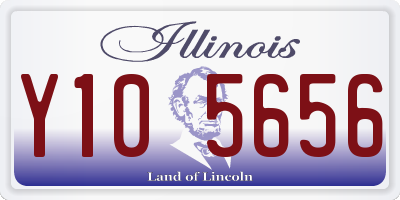 IL license plate Y105656