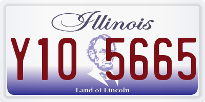 IL license plate Y105665