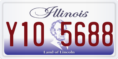 IL license plate Y105688