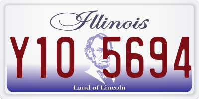 IL license plate Y105694