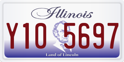 IL license plate Y105697