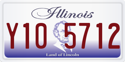 IL license plate Y105712