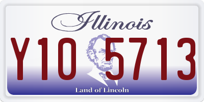 IL license plate Y105713