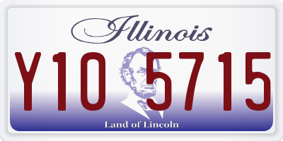 IL license plate Y105715