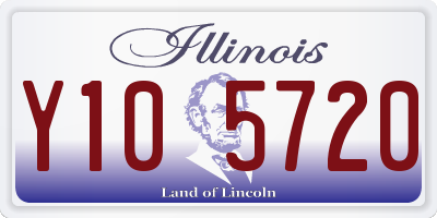 IL license plate Y105720