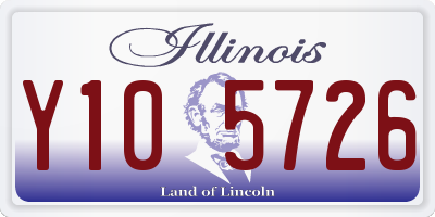 IL license plate Y105726