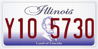 IL license plate Y105730