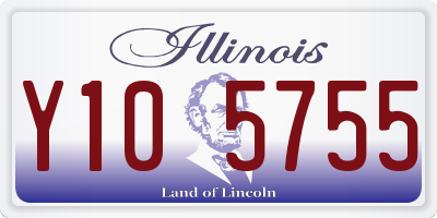 IL license plate Y105755