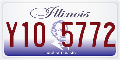 IL license plate Y105772