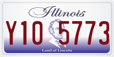 IL license plate Y105773