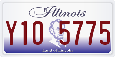 IL license plate Y105775