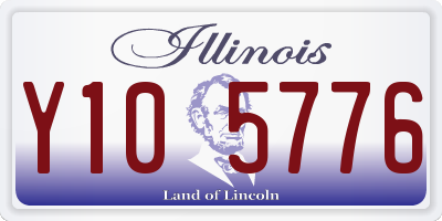 IL license plate Y105776