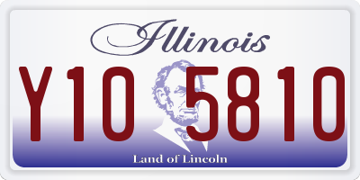 IL license plate Y105810