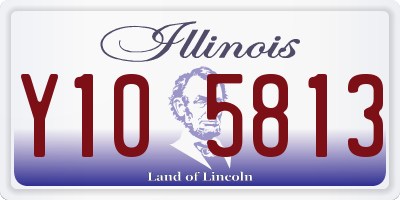 IL license plate Y105813