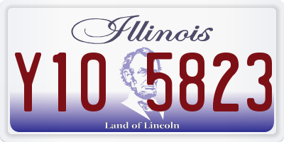 IL license plate Y105823
