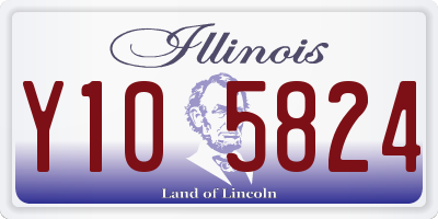 IL license plate Y105824