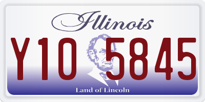 IL license plate Y105845