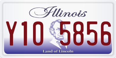 IL license plate Y105856