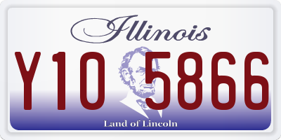 IL license plate Y105866