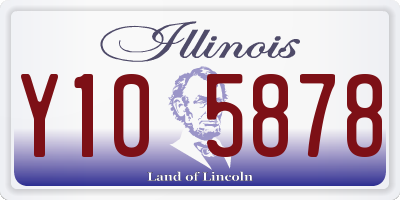 IL license plate Y105878