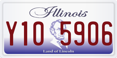 IL license plate Y105906