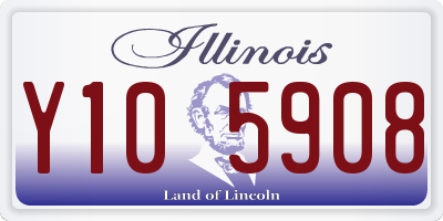 IL license plate Y105908