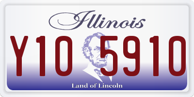 IL license plate Y105910
