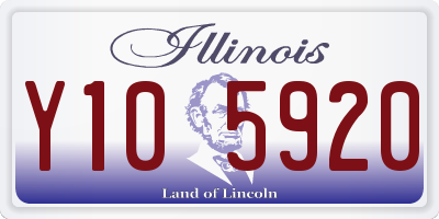IL license plate Y105920