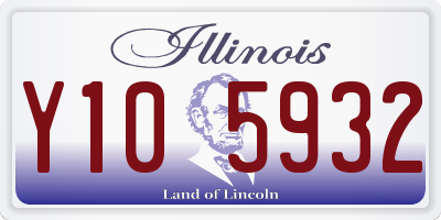 IL license plate Y105932