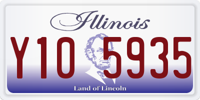 IL license plate Y105935