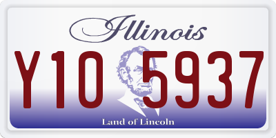 IL license plate Y105937