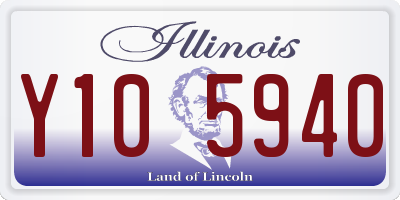 IL license plate Y105940