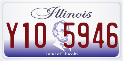 IL license plate Y105946