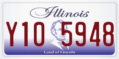 IL license plate Y105948