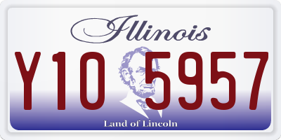 IL license plate Y105957