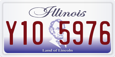 IL license plate Y105976