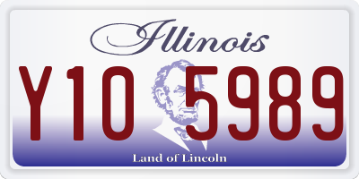 IL license plate Y105989