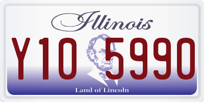 IL license plate Y105990