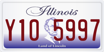 IL license plate Y105997