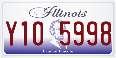 IL license plate Y105998