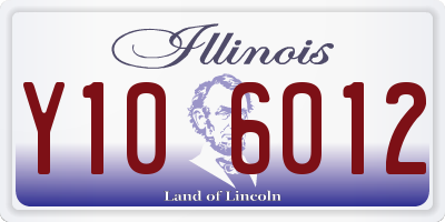 IL license plate Y106012